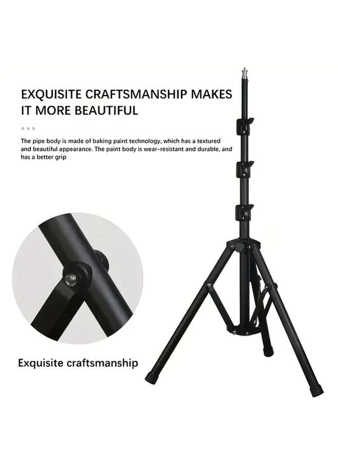 47.24 Inch Adjustable Iron Projector Tray Stand Extendable Tripod For Laptop Camera - Image 4