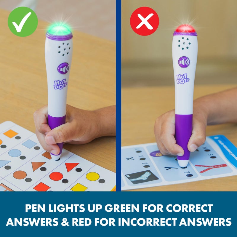 Educational Insights Hot Dots Getting Ready for School! - Preschool Learning Activities with Interactive Pen, Preschool Prep and Kindergarten Workbooks, Flash Cards & Learning Books for 3+ Year Olds - Image 3