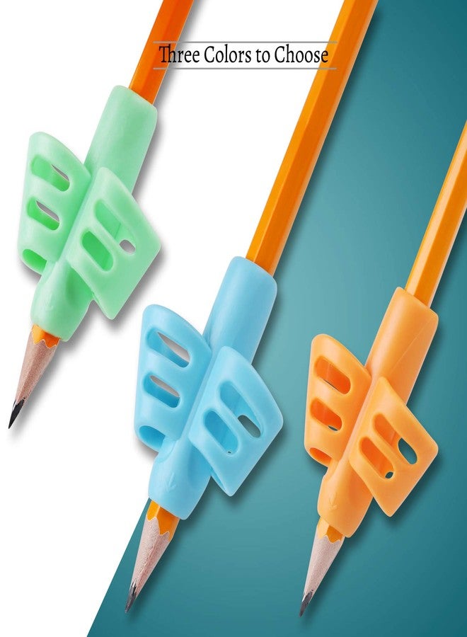 DMFLY Pencil Grips, Pencil Grips for Kids Handwriting, Children Pen Writing Aid Grip Set Posture Correction Tool for Kids Preschoolers Children, Hollow Ventilation Design, 3 Pack - Image 4