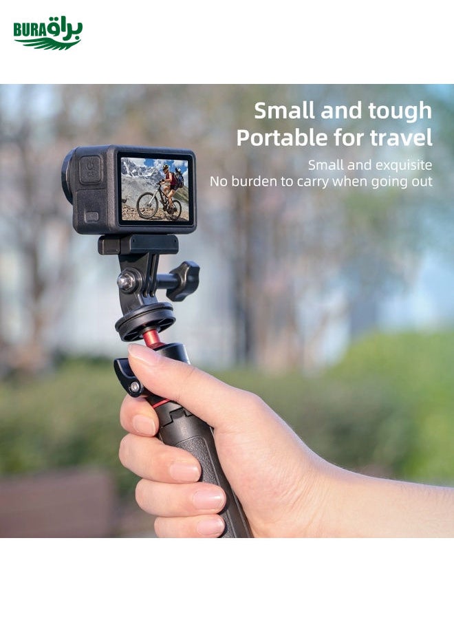 BURAQ For DJI Osmo Action 5 Pro / 4  / 3 Magnetic Quick Release Base Mount Adapter (Black)  - Image 4