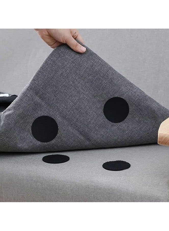 5 pcs Non-Slip Mats Carpet Scotch Stickers, Hook And Loop Sofa Stickers, Anti Slip Stickers, Reusable Strong Adhesive Strips for Hardwood Flooring, No Drilling - Image 2