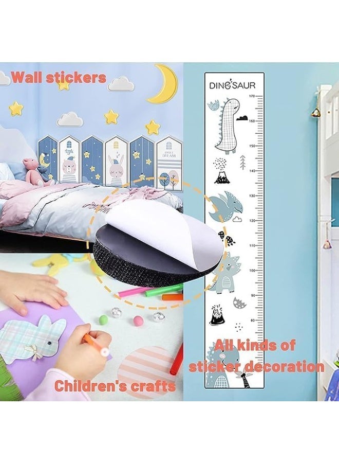 5 pcs Non-Slip Mats Carpet Scotch Stickers, Hook And Loop Sofa Stickers, Anti Slip Stickers, Reusable Strong Adhesive Strips for Hardwood Flooring, No Drilling - Image 4