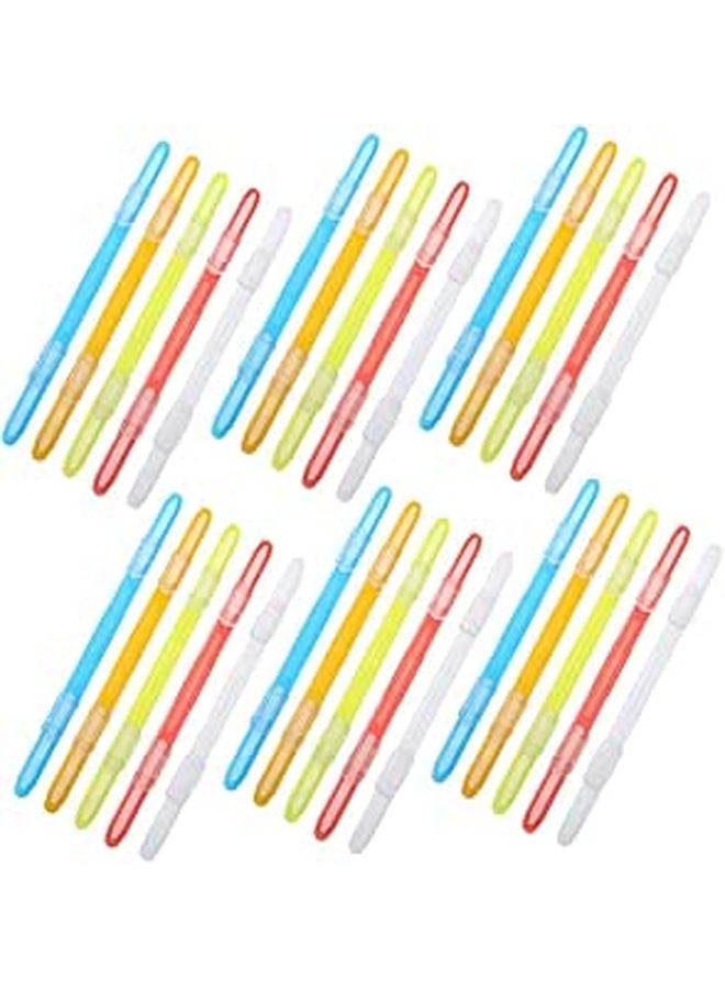 Colorful Plastic File Fasteners 30 Pcs Loose Leaf Document Clamps For Paper Organization - Image 1