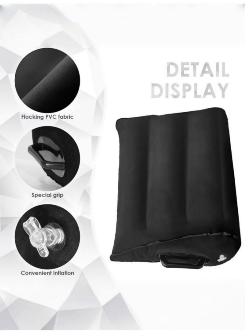 Garysoon Inflatable Leg Pillow for Sleeping Recovery with Soft Flocking Surface Lightweight 500g - Image 4