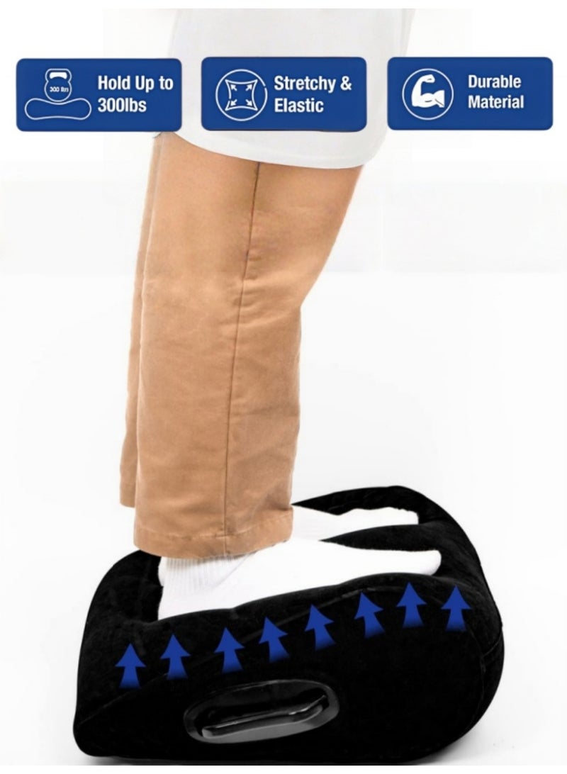 Garysoon Inflatable Leg Pillow for Sleeping Recovery with Soft Flocking Surface Lightweight 500g - Image 3