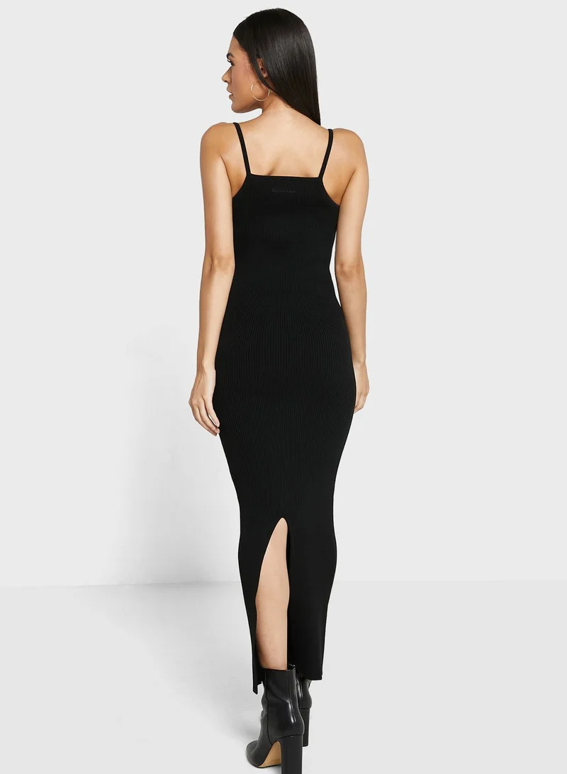 CALVIN KLEIN Ribbed Bodycon Dress