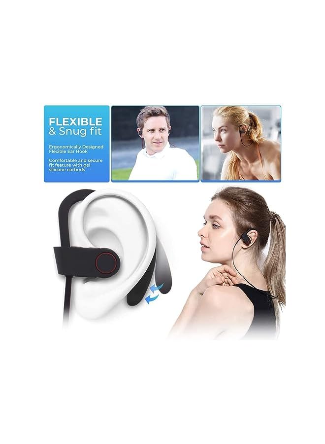 Excefore Bluetooth Wireless Headphones In Ear Bluetooth Headphones Sports Earbuds For Gym Running 8 Hours Playtime Noise Cancelling Headsets - Image 2