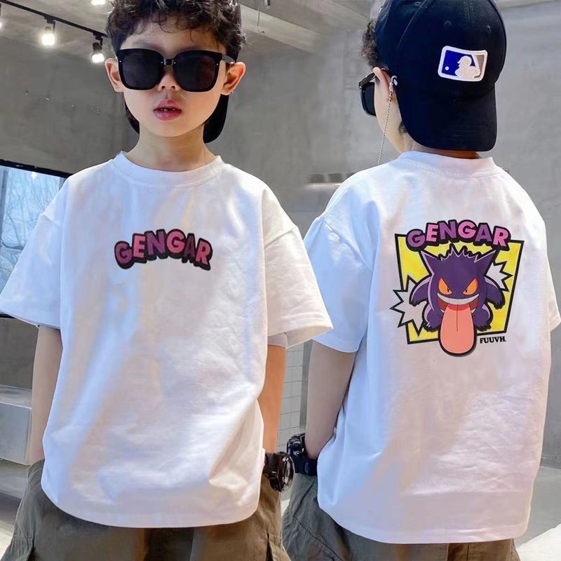 2023 Summer New Children's Wear Boys Short-sleeved T-shirt Summer Children's Cotton Trendy Thin Children's Top Short-sleeved - Image 2