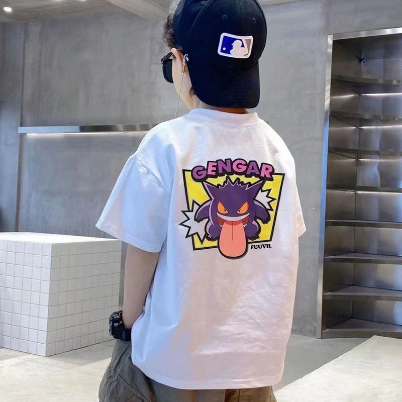 2023 Summer New Children's Wear Boys Short-sleeved T-shirt Summer Children's Cotton Trendy Thin Children's Top Short-sleeved - Image 4