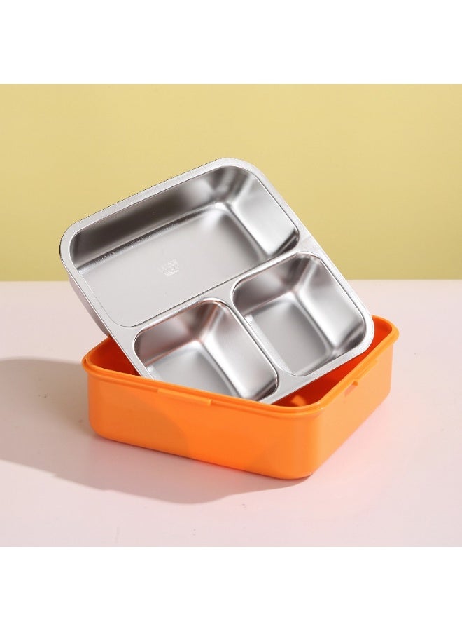 موبكوس صندوق غداء بينتو بتصميم ببغاء سوبر توكان مزدوج الطبقات مع 3 أحزمة من الفولاذ المقاوم للصدأ معزول حراريًا بسعة 1120 مل + 70 مل للأطفال/الأطفال (أخضر برتقالي) - Image 3