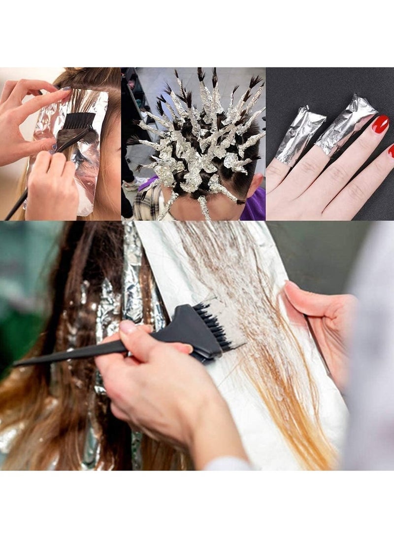 LA PERLA TECH  رقائق شعر احترافية من الألومنيوم ورقائق تظليل فضية لأدوات تصفيف الشعر وصبغه وتظليله - عرض 8.4 سم 2 صورة - Image 2