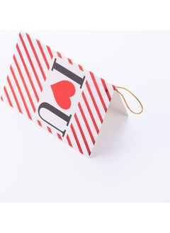 Valentine's Day Themed Greeting Card, 10X7 Cm, Striped I Love You - pzsku/Z439A785984EC4100A1B8Z/45/_/1725795553/9a338991-1481-4f69-bf55-63a0b321d15d