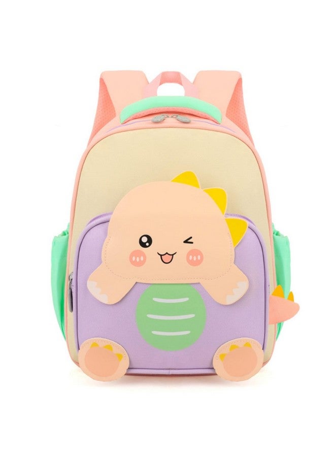 FunBlast Kids Backpack - Miniature Dino Bags for Preschoolers, Small Bag for Kindergarten Kids, 32 X 26 X 13 Cm (Pink) - Image 1