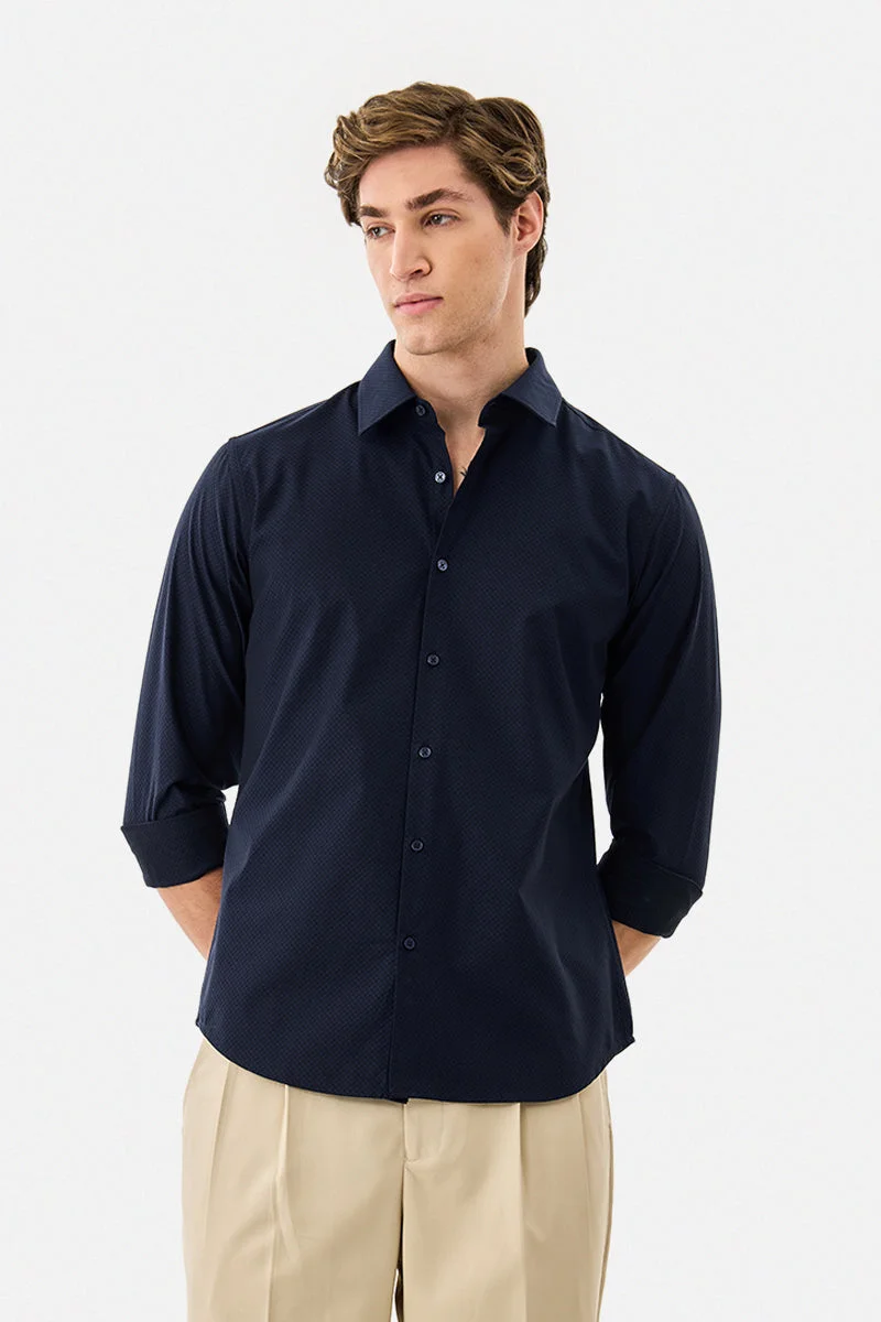 SNITCH Slim Fit 100% Cotton Luxe Shirt
