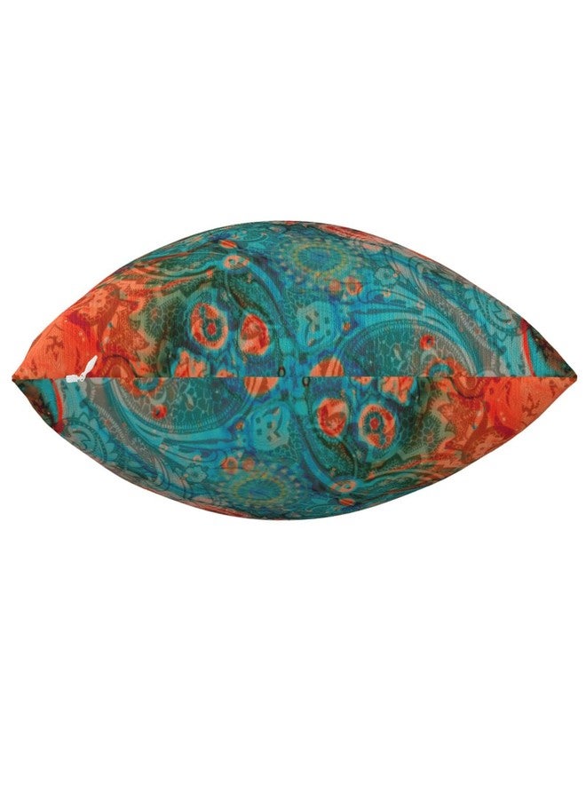 VARUN Throw Pillow Covers Abstract Mandala Flowers Square Pillowcases for Home Decor Sofa Car Bedroom Aesthetic Vintage Wild Floral Colorful Design Pillow Cases 18x18inch - Image 4