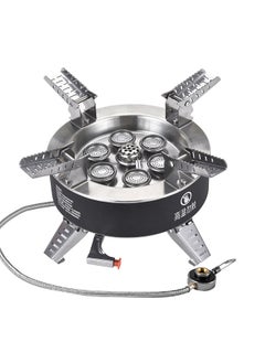 Bulin 18000W High-power Camping Stove with Piezo Ignition Windproof Seven-core Gas Stove Foldable Backpacking Stove For Outdoor Fishing Hiking Traveling  - Image 1