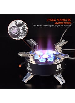Bulin 18000W High-power Camping Stove with Piezo Ignition Windproof Seven-core Gas Stove Foldable Backpacking Stove For Outdoor Fishing Hiking Traveling  - Image 4
