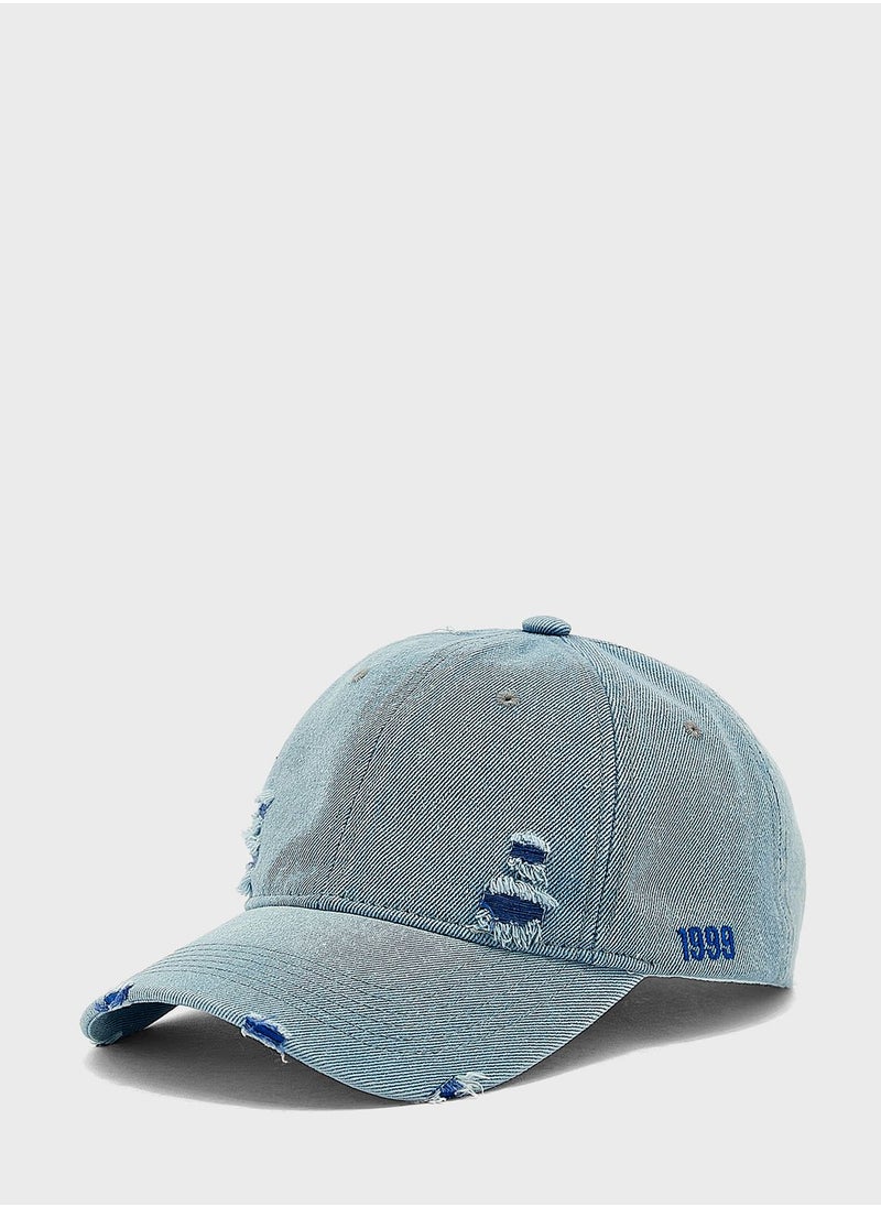 Seventy Five - Distressed Curve Peak Cap - Image 1