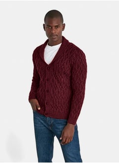 trendyol Men's Collar Knitted Cardigan TMNAW21HI0320  - Image 2