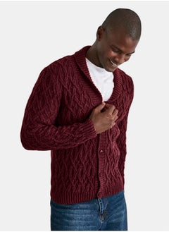 trendyol Men's Collar Knitted Cardigan TMNAW21HI0320  - Image 4