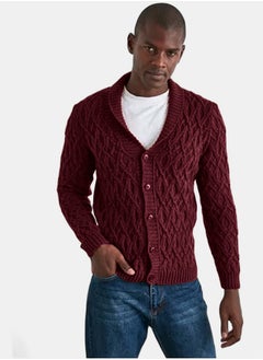 trendyol Men's Collar Knitted Cardigan TMNAW21HI0320  - Image 3