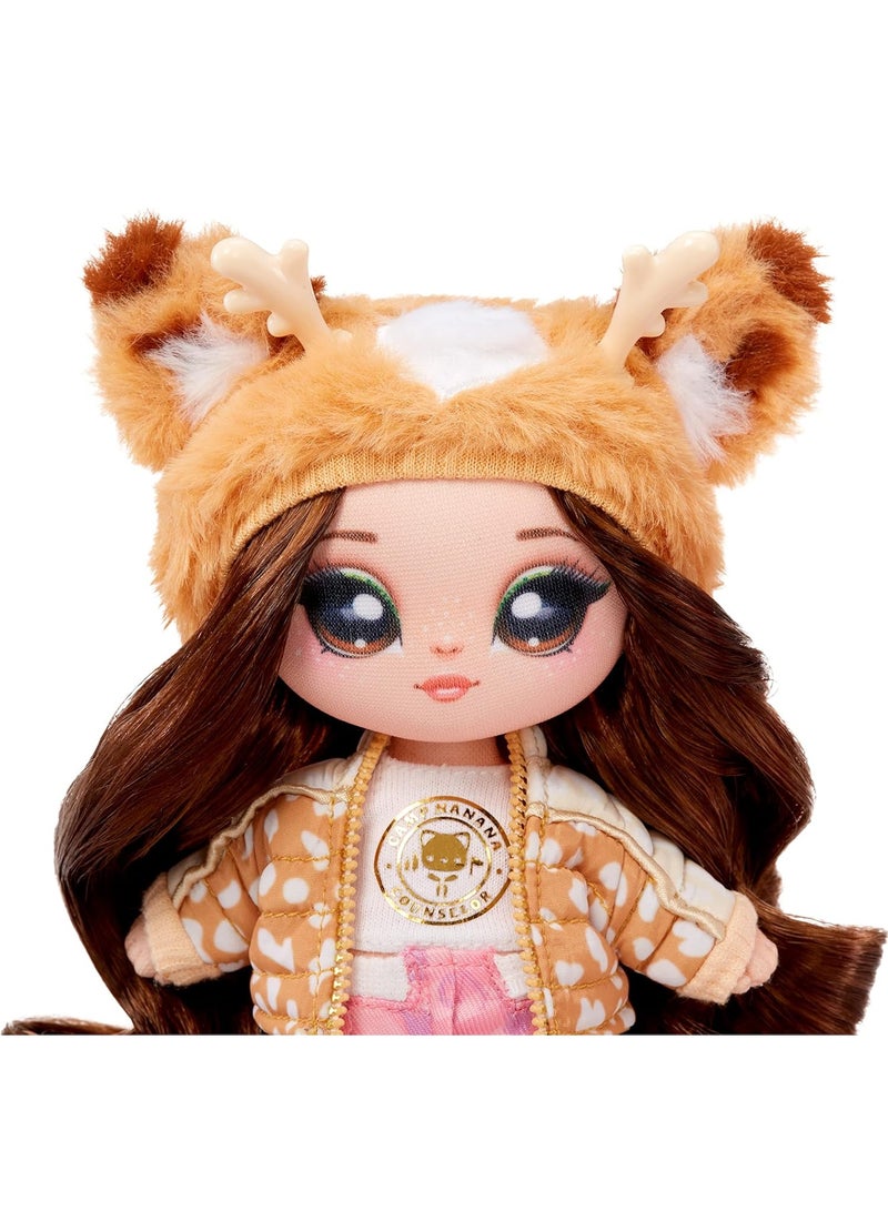 MGA Entertainment Camping Doll Myra Woods Deer Inspired 7.5" Fashion Doll With Brown Hair And Plush Deer Sleeping Bag | 2 In 1 Gift | Toy For Kids Ages 5 to 8+ Years - Image 3