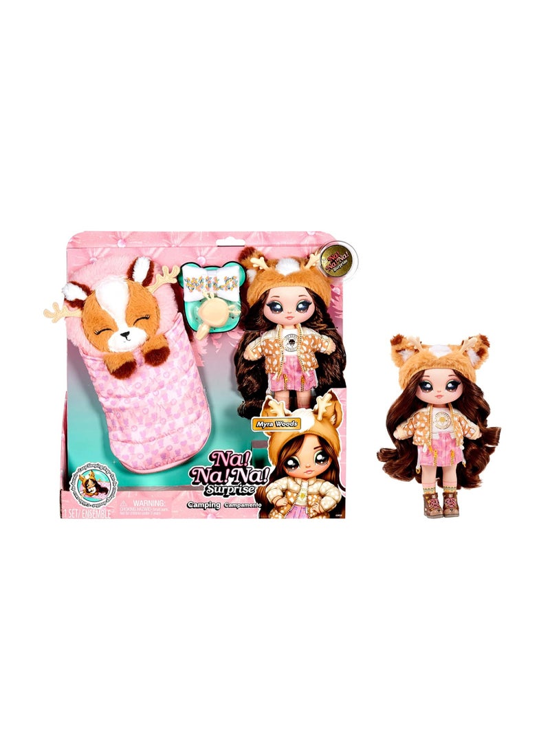 MGA Entertainment Camping Doll Myra Woods Deer Inspired 7.5" Fashion Doll With Brown Hair And Plush Deer Sleeping Bag | 2 In 1 Gift | Toy For Kids Ages 5 to 8+ Years - Image 5