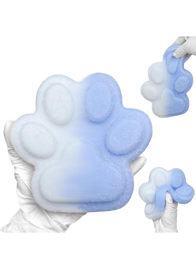 Generic Cat Paw Squishy Big Fufu Squishy Squishies Giant Cat Paw Toy 5.5 Inch Large Paw Print Squishy Squeeze Toys Tangcii Pinch Family Silicone Stress Relief Cute Soft Sticky Paw Squishy for Adults Kids 