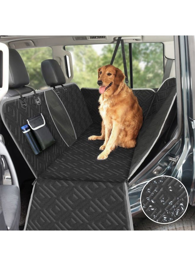 F-color Dog Car Seat Cover - Dog Seat Cover for Back Seat - Waterproof Nonslip Dog Hammock for Car Comfort Enhancing Pet Seat Cover with Side Flap for Cars Trucks and SUVs - Image 1