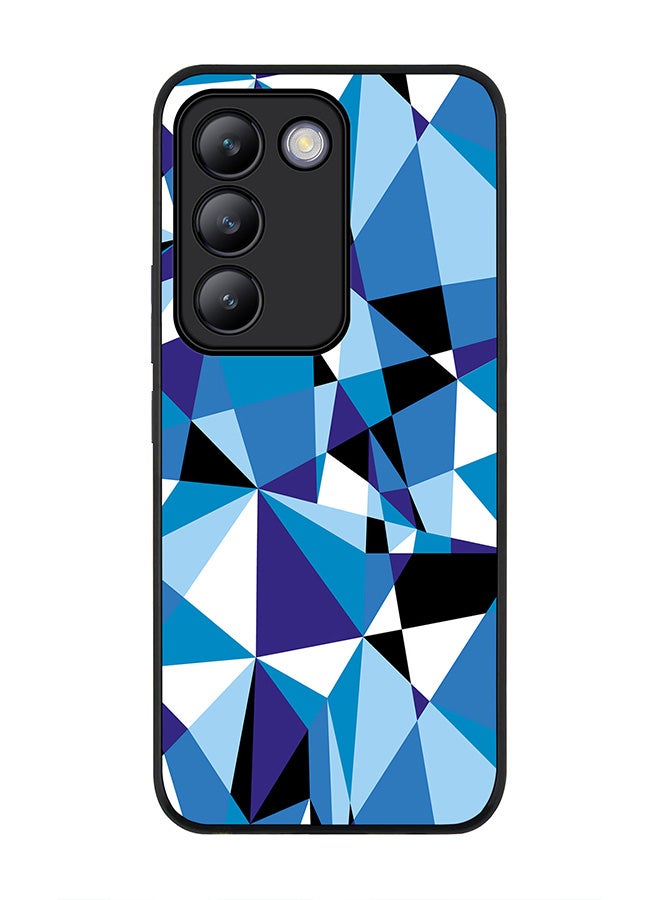 Stylizedd Rugged Black edge case for Vivo V30 Lite 5G, Slim fit Soft Case Flexible Rubber Edges Anti Drop TPU Gel Thin Cover -  Crystal Prism - Image 1