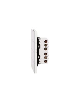 Donmarco 4 Gang 1 Way Switch – Ultra Thin Glass, Modern & Durable, Fire-Resistant Electric Switch, 15-Year Warranty, Wall Switch for Home and Office (Matt White)  - Image 3