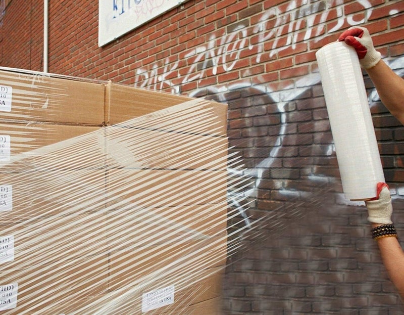 Ox Plastics لفافة تقليص حجم ال paletات قوية، مقاس 18 بوصة × 1000 قدم، من فيلم بلاستيكي عالي القوة صناعية (مقياس 80)، من الدرجة التجارية؛ مناسبة لتغليف الأثاث والصناديق والpaletات (عبوة تحتوي على 2 قطع). - Image 4
