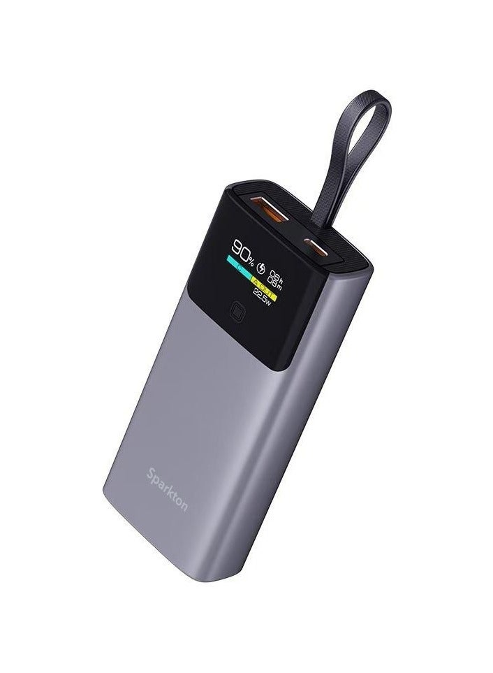 Sparkton 10000mAh Power Bank Fast Charging Portable Charger Quick Charge 3.0 USB-C Battery Pack Compact Mobile Backup Charger for iPhone Samsung Android Slim Rechargeable Travel Power Bank Dual Port Universal External Battery for Smartphones Tablets. - Image 1