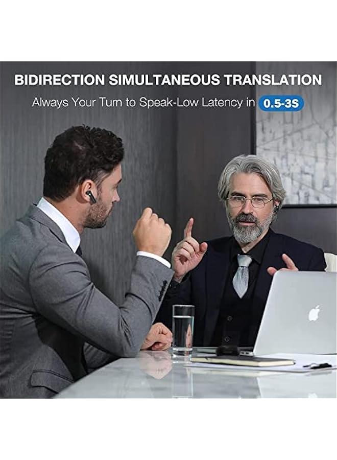 تايم كاتل جهاز ترجمة WT2 ايدج W3 من تايم كيتل، ترجمة ثنائية الاتجاه، سماعات اذن مترجمة مع 40 لغة، مترجم غير متصل بالانترنت، رد فعل سريع مع تقنية ايه ال تيك الثورية، اصدار غير متصل - Image 2