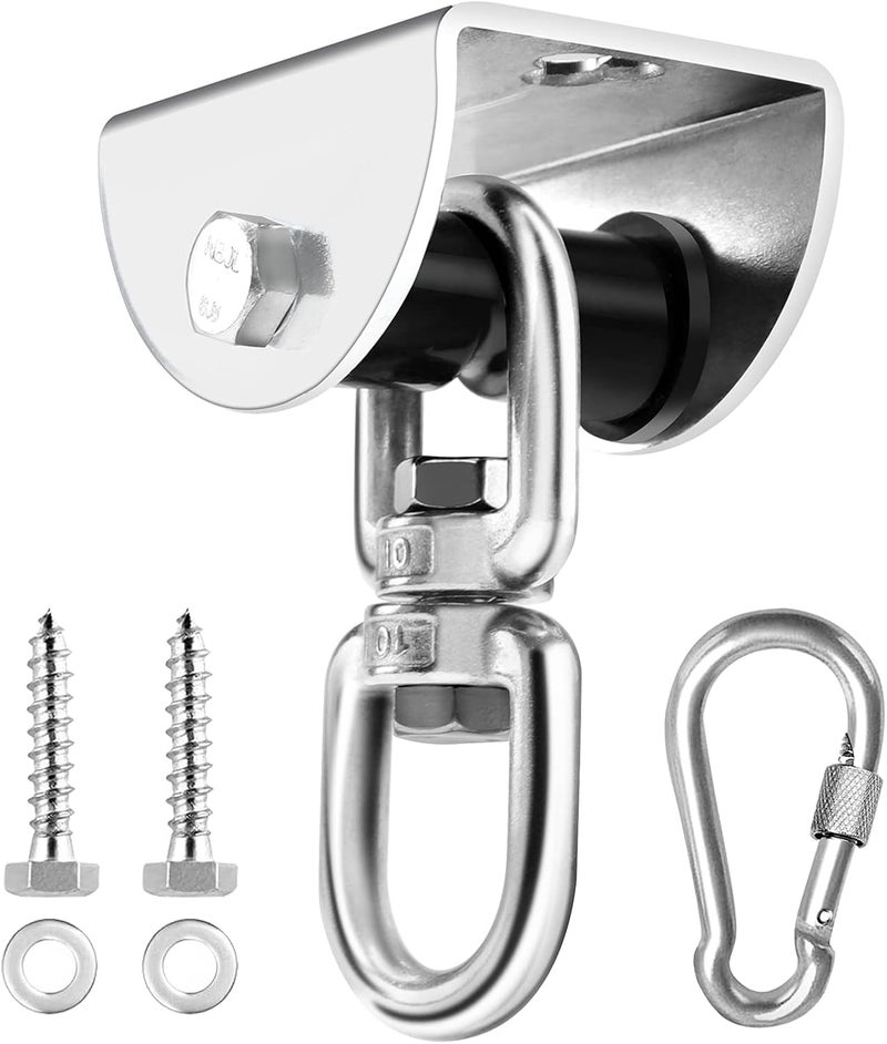 Eapele Heavy Bag Hanger, Punching Bag Mount for Ceiling 360° Swivel Wood Beam Holder for Boxing Bag, Heavy Bag, Gym Punching Bag, Speed Bag, Aerial Yoga Swing, Gymnastic Rings, Sandbag, Hammock - Image 1