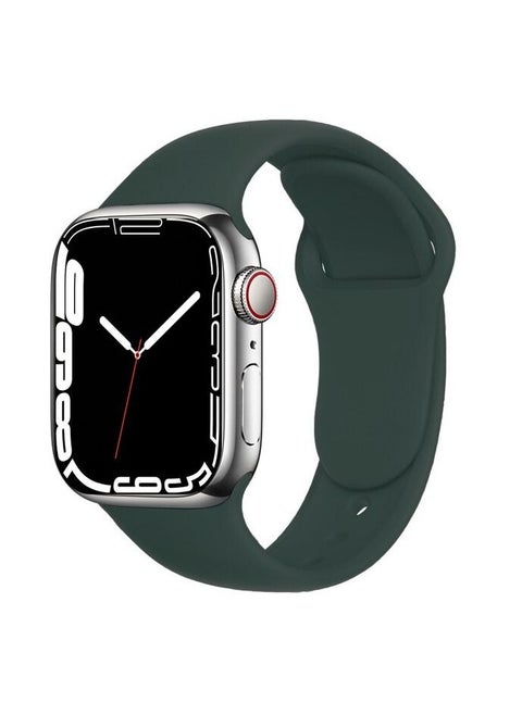 Apple Watch Band 45mm Soft Silicone Sport Band Replacement Wrist Strap Compatible for iWatch Apple Watch Series 7 Nike+,Sport,Edition