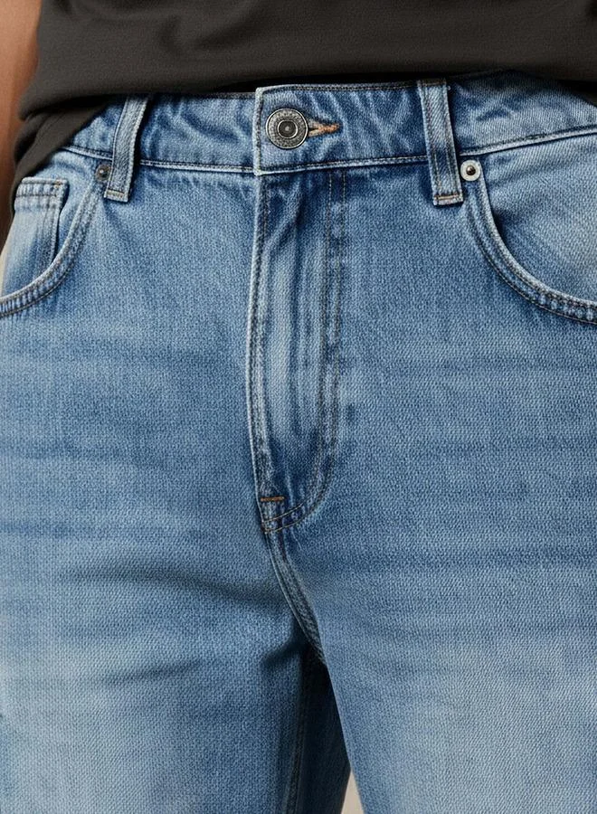 Splash FAV BLUE Men Regular Fit Mid Rise Cargo Jeans for Men | Best Price UAE