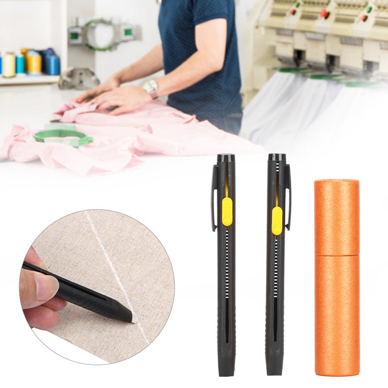 Multifunctional Sewing Chalk: Compact Portable Non-toxic Fabric Marker - Iron-fade Natural Achromatic Tailor Marker for Clothing Garment DIY Glass Ceramic Crafting - Image 4
