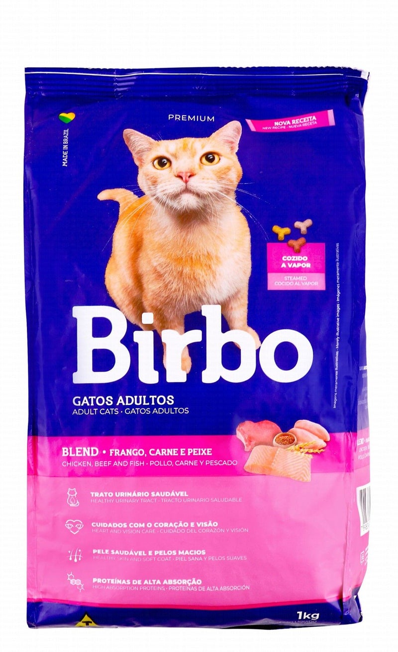 BIRBO Dry Cat Food with Chicken for Adult Cats - 1 kg - Image 1