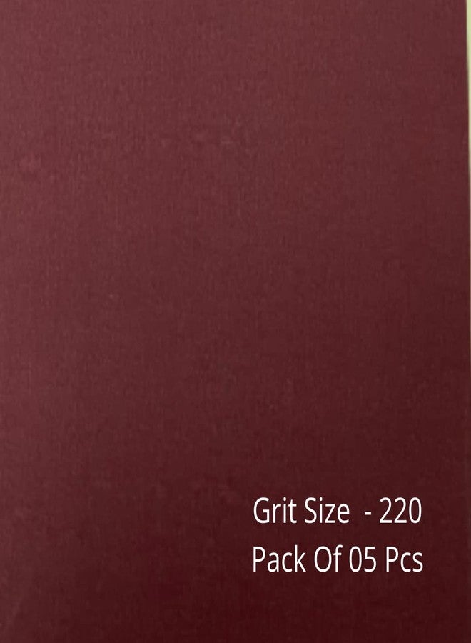 Color Zebra SAND PAPER/EMERY PAPER/SANDING PAPER Grit - 220 .Pack of 05 Sheets of Aluminum Oxide Sanding Paper. For Dry Sanding of Wood and Metal. - Image 2