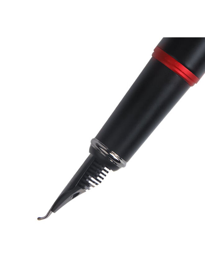 Pimio Art Calligraphy Fountain Pen With Bent Nib For Men And Women, Adult And Student Use, Fine Point 1.0mm, Malaga Series 916 Dawn Red - Image 3