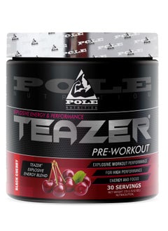 POLE NUTRITION Pole Nutrition Teazer Explosive Pre-Workout Black Cherry Food Supplement (30 Servings)  - Image 1