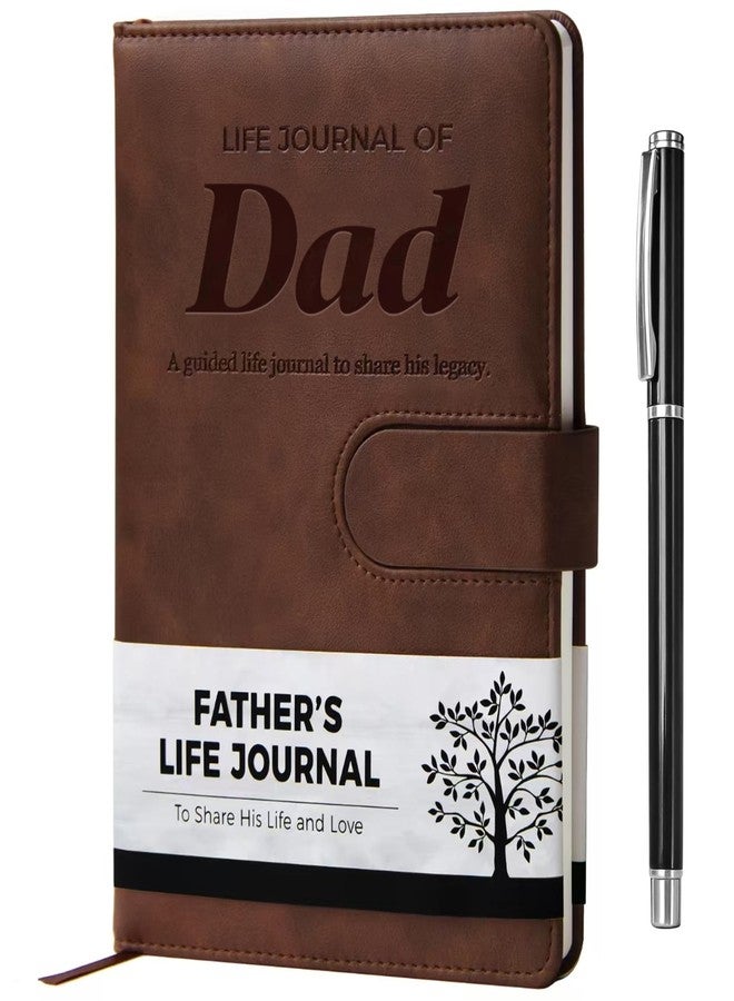 YDCUV Dad I Want to Know Your Life Story Leather Journal (Hardcover) - Birthday Gifts for Dad - Guided Legacy Journal to Share His Life Story - Ideal Gifts for Fathers Day from Daughter Son - Image 1