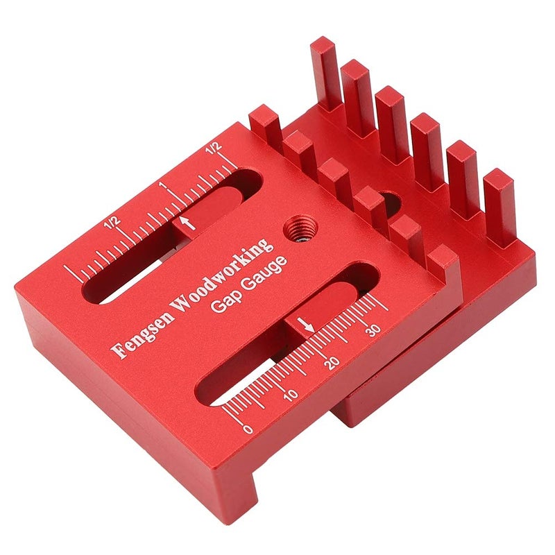 Aluminum Alloy Woodworking Depth Measuring Sawtooth Ruler Gaps Tool - Image 4