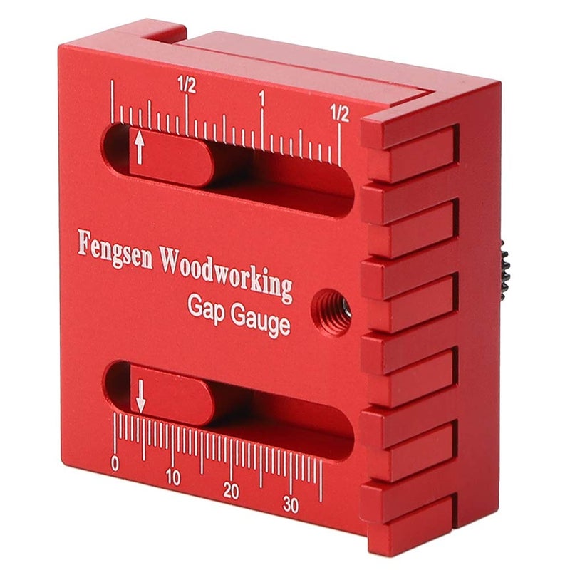 Aluminum Alloy Woodworking Depth Measuring Sawtooth Ruler Gaps Tool - Image 3
