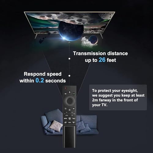 KPDP Original Remote Control for Samsung Smart TVs – RM-G2500 Model Replacement Remote Compatible with Samsung 4K QLED LCD LED TVs Including UA43AUE65AKXXL with Voice Function and Full Feature Support - Image 4
