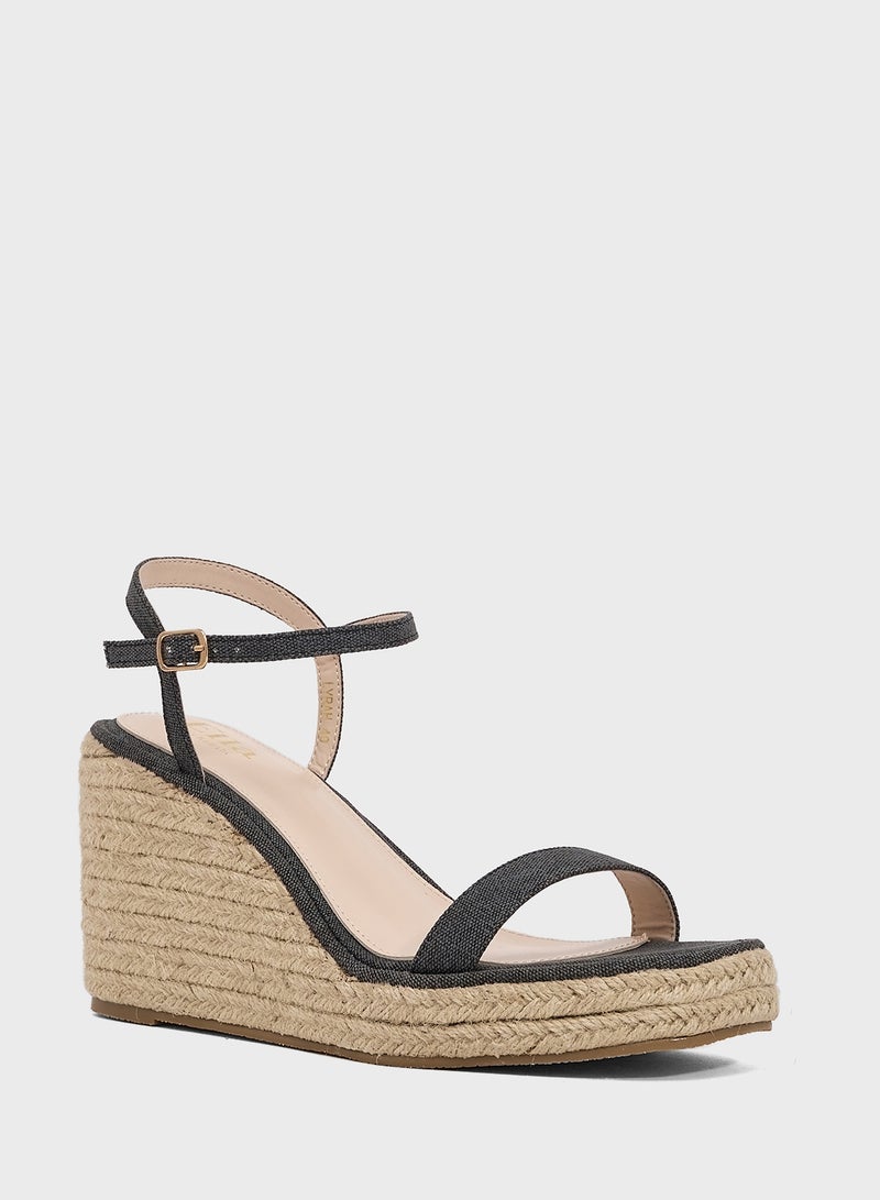 ELLA Ladies High Heel Wedge Sandal - Image 2