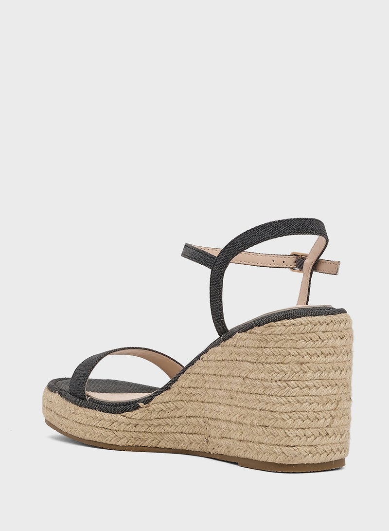 ELLA Ladies High Heel Wedge Sandal - Image 3