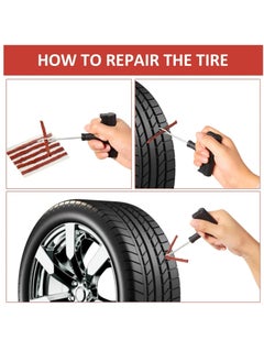 SYOSI 250 Pcs Brown Tire Repair Strings,Emergency Tubeless Tire Puncture Repair Strip Strings Kit, 100mm x 6 mm Automotive Tool Tire Repair Rubber Plugs for Tires Car, Bike, Wheelbarrow, Mower  - Image 5