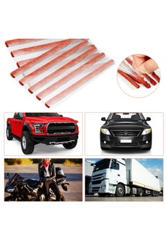 SYOSI 250 Pcs Brown Tire Repair Strings,Emergency Tubeless Tire Puncture Repair Strip Strings Kit, 100mm x 6 mm Automotive Tool Tire Repair Rubber Plugs for Tires Car, Bike, Wheelbarrow, Mower  - Image 4
